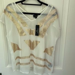 NWT Absolutely Cute WORTHINGTON Blouse,Sz M